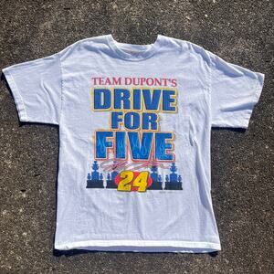 Men’s White Chase Authentics Jeff Gordon T-Shirt Medium